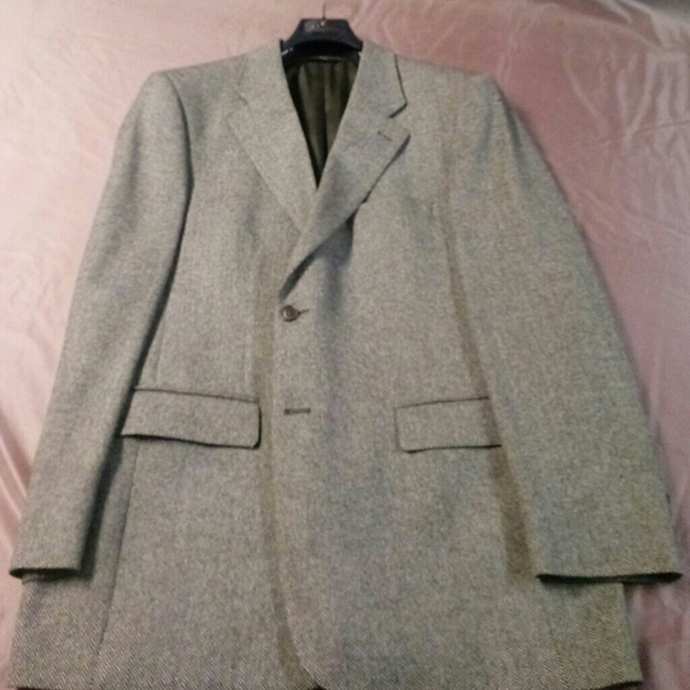 Brooks Bros 43r houndstooth sport jacket wool